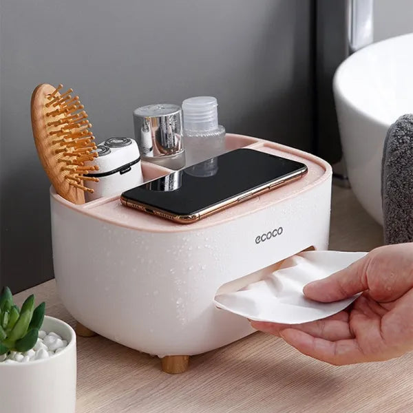 Ecoco Multi-Functional Tissue Box Organizer
