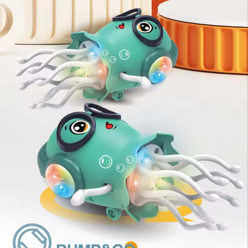 Magic Dancing Jellyfish Octopus, Automatic Induction Obstacle Avoidance Light and Music Toy, Ideal Birthday Gift