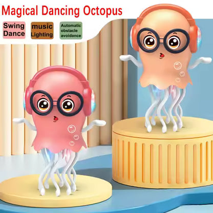 Magic Dancing Jellyfish Octopus, Automatic Induction Obstacle Avoidance Light and Music Toy, Ideal Birthday Gift