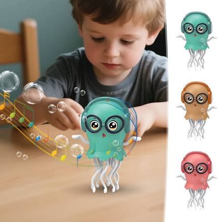 Magic Dancing Jellyfish Octopus, Automatic Induction Obstacle Avoidance Light and Music Toy, Ideal Birthday Gift