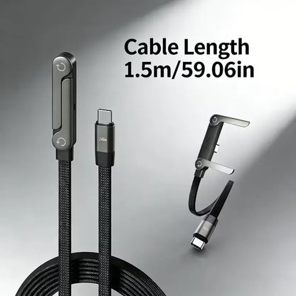 240W ( 2 In 1 Type C Fast Charging Cable+ Mobile Stand )