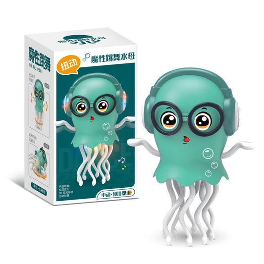 Magic Dancing Jellyfish Octopus, Automatic Induction Obstacle Avoidance Light and Music Toy, Ideal Birthday Gift